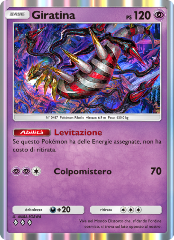 Giratina 078/207 — Space-Time Smackdown (Italian Pokémon TCG card)
