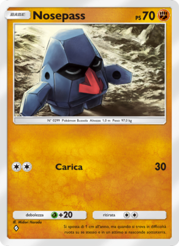 Nosepass 086/207 — Space-Time Smackdown (Italian Pokémon TCG card)