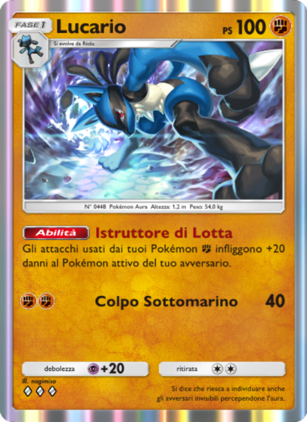 Lucario 092/207 — Space-Time Smackdown (Italian Pokémon TCG card)
