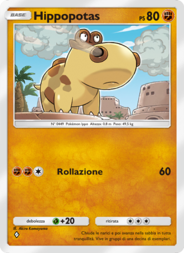 Hippopotas 093/207 — Space-Time Smackdown (Italian Pokémon TCG card)