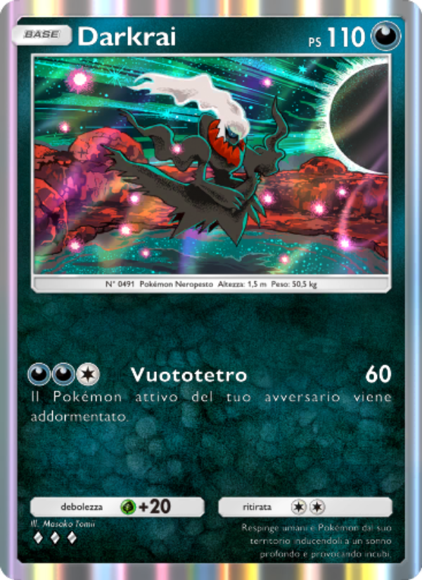Darkrai 109/207 — Space-Time Smackdown (Italian Pokémon TCG card)