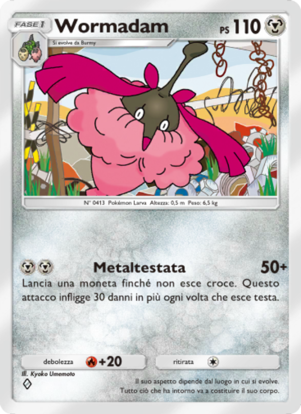Wormadam 115/207 — Space-Time Smackdown (Italian Pokémon TCG card)