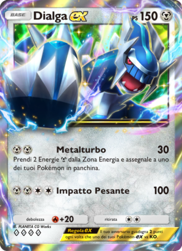 Dialga-ex 119/207 — Space-Time Smackdown (Italian Pokémon TCG card)