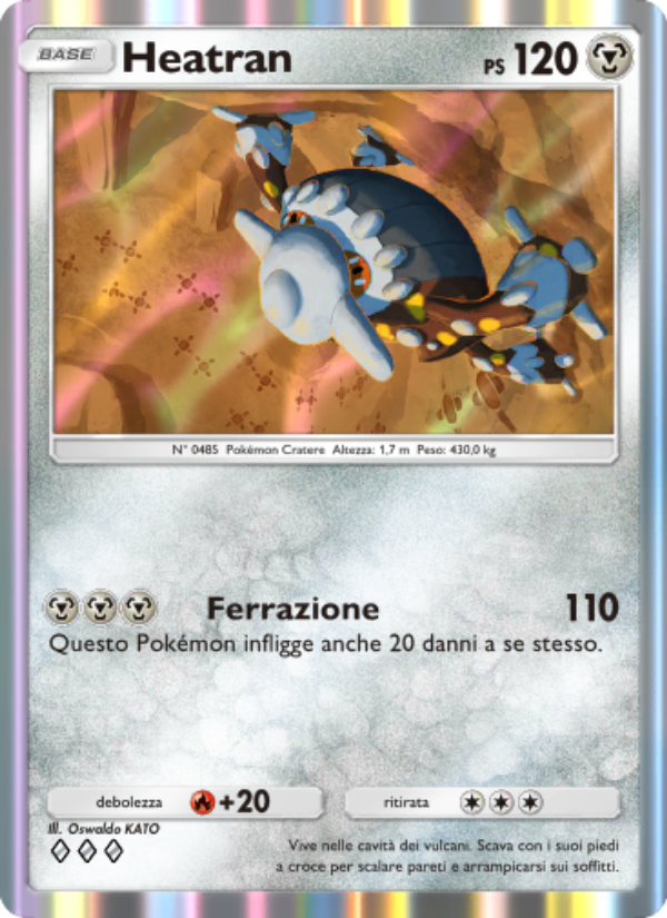 Heatran 120/207 — Space-Time Smackdown (Italian Pokémon TCG card)