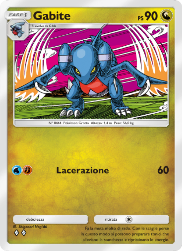Gabite 122/207 — Space-Time Smackdown (Italian Pokémon TCG card)