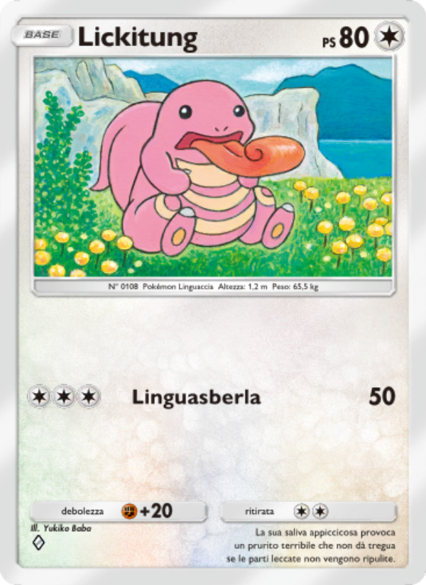 Lickitung 124/207 — Space-Time Smackdown (Italian Pokémon TCG card)