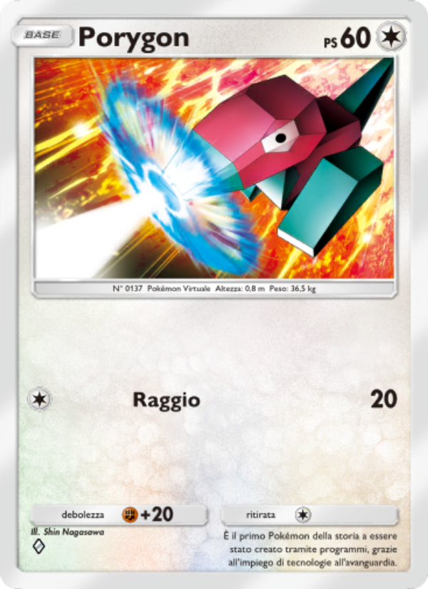 Porygon 127/207 — Space-Time Smackdown (Italian Pokémon TCG card)