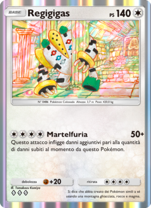 Regigigas 143/207 — Space-Time Smackdown (Italian Pokémon TCG card)