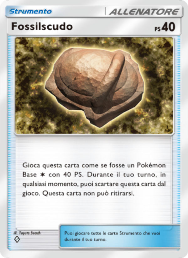 Fossilscudo 145/207 — Space-Time Smackdown (Italian Pokémon TCG card)