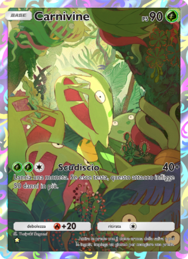 Carnivine 158/207 — Space-Time Smackdown (Italian Pokémon TCG card)