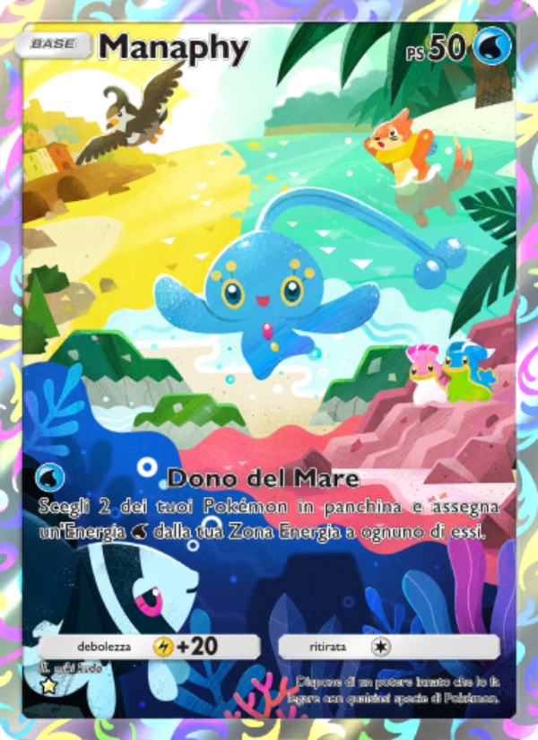 Manaphy 162/207 — Space-Time Smackdown (Italian Pokémon TCG card)