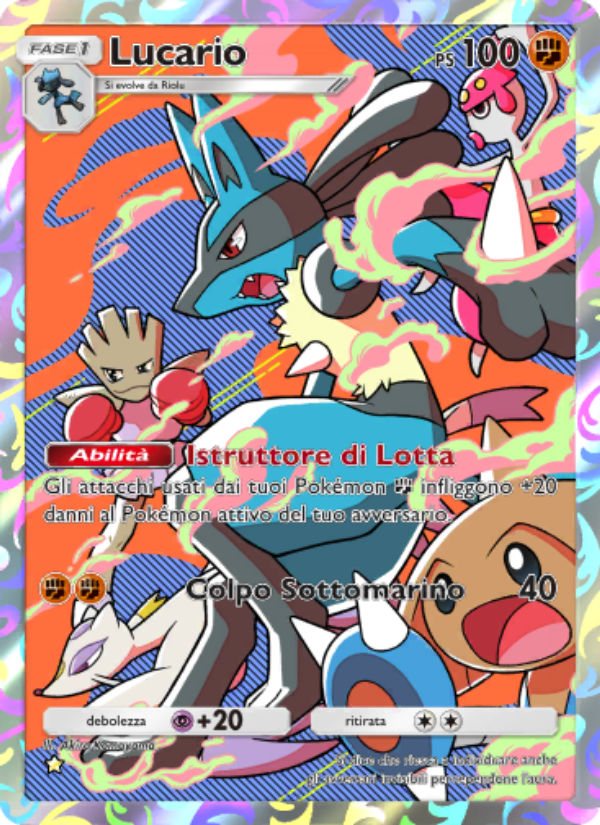 Lucario 170/207 — Space-Time Smackdown (Italian Pokémon TCG card)