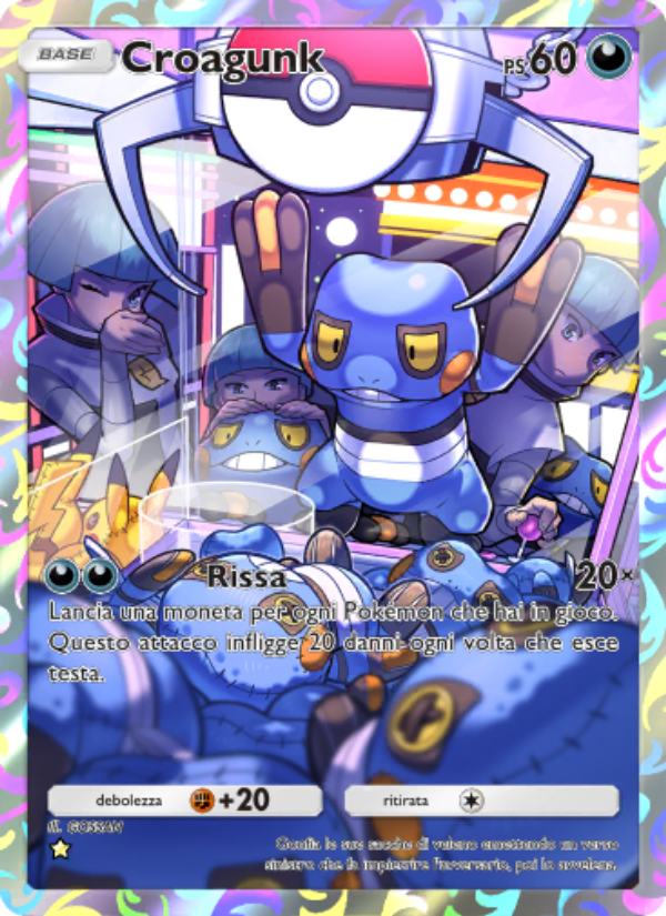 Croagunk 173/207 — Space-Time Smackdown (Italian Pokémon TCG card)
