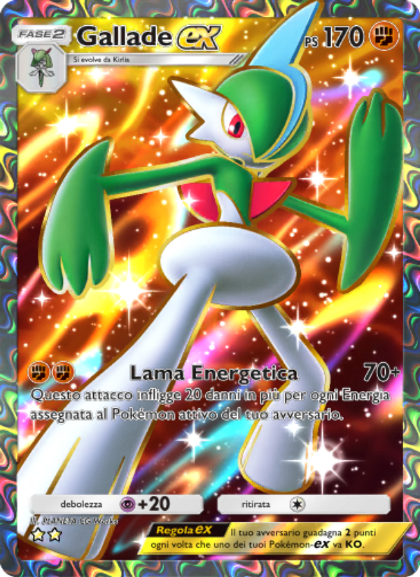 Gallade-ex 185/207 — Space-Time Smackdown (Italian Pokémon TCG card)