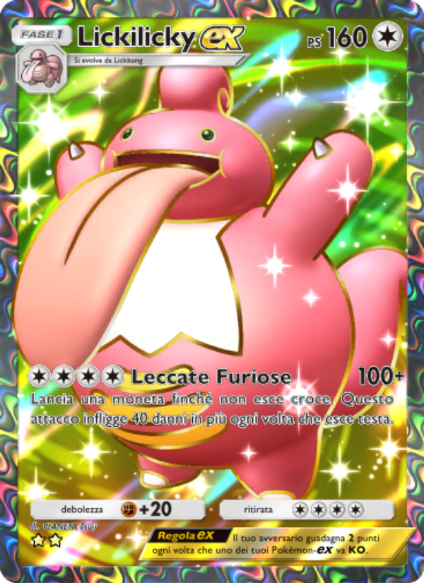 Lickilicky-ex 189/207 — Space-Time Smackdown (Italian Pokémon TCG card)