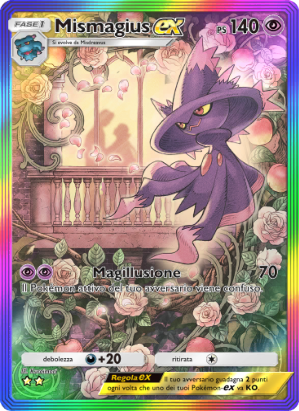 Mismagius-ex 199/207 — Space-Time Smackdown (Italian Pokémon TCG card)