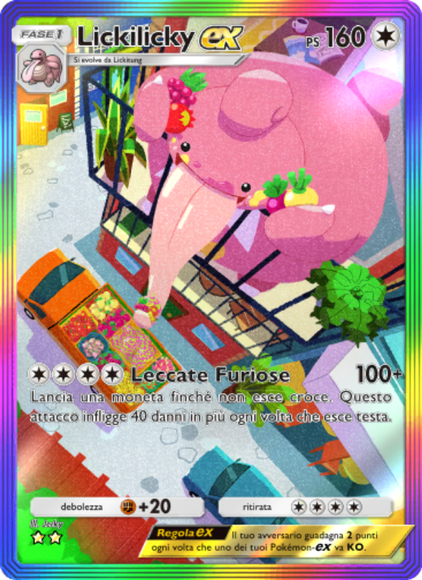 Lickilicky-ex 203/207 — Space-Time Smackdown (Italian Pokémon TCG card)