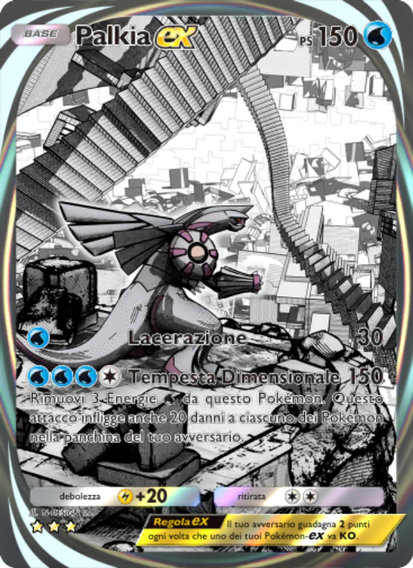 Palkia-ex 204/207 — Space-Time Smackdown (Italian Pokémon TCG card)