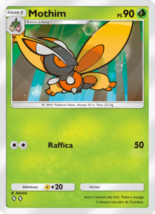 Mothim 003/96 — Triumphant Light (Italian Pokémon TCG card)