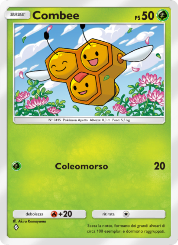 Combee 004/96 — Triumphant Light (Italian Pokémon TCG card)