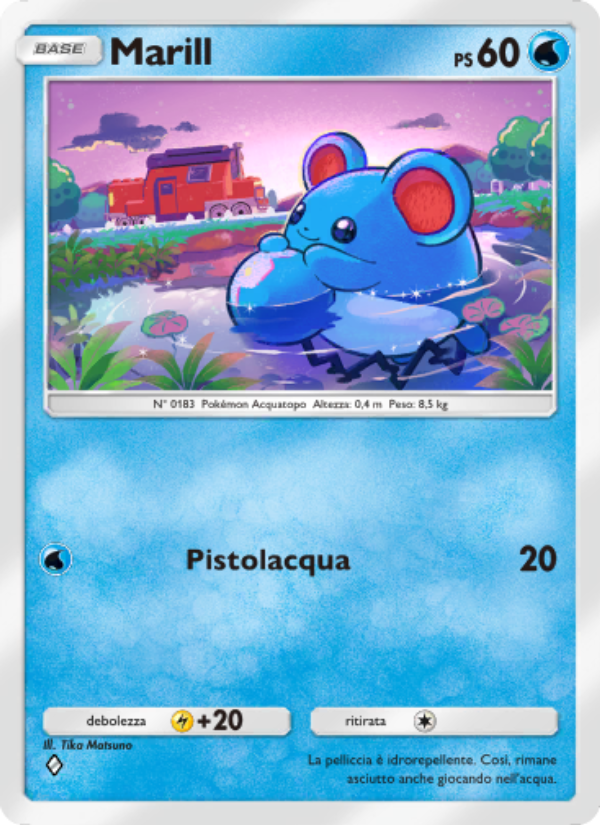 Marill 014/96 — Triumphant Light (Italian Pokémon TCG card)