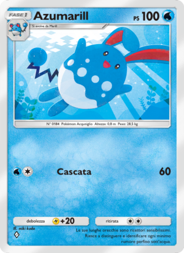 Azumarill 015/96 — Triumphant Light (Italian Pokémon TCG card)