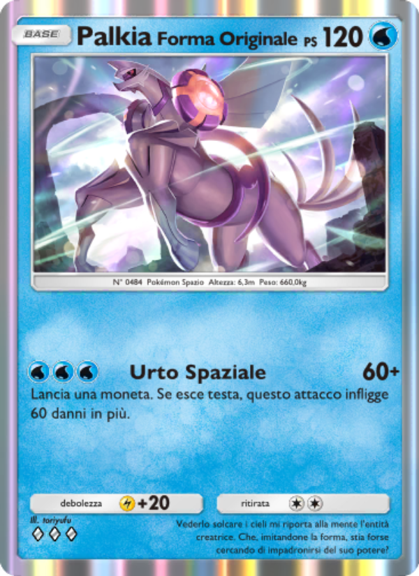 PalkiaForma Originale 023/96 — Triumphant Light (Italian Pokémon TCG card)