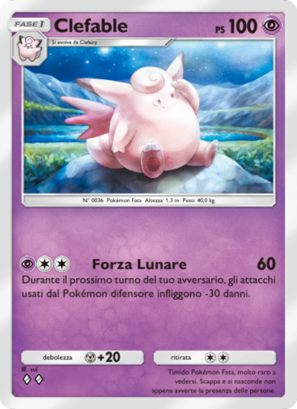 Clefable 030/96 — Triumphant Light (Italian Pokémon TCG card)