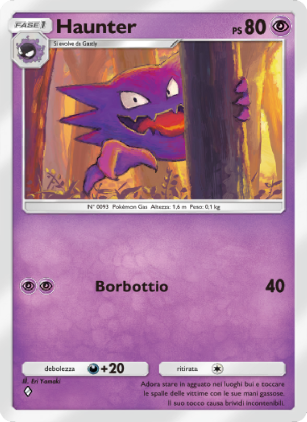 Haunter 032/96 — Triumphant Light (Italian Pokémon TCG card)