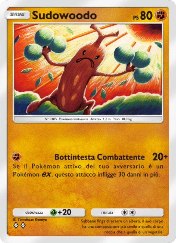 Sudowoodo 036/96 — Triumphant Light (Italian Pokémon TCG card)