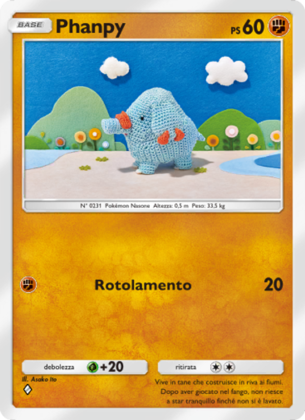 Phanpy 037/96 — Triumphant Light (Italian Pokémon TCG card)