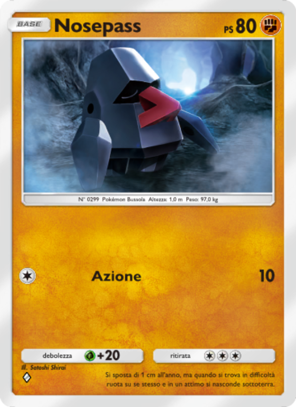 Nosepass 042/96 — Triumphant Light (Italian Pokémon TCG card)