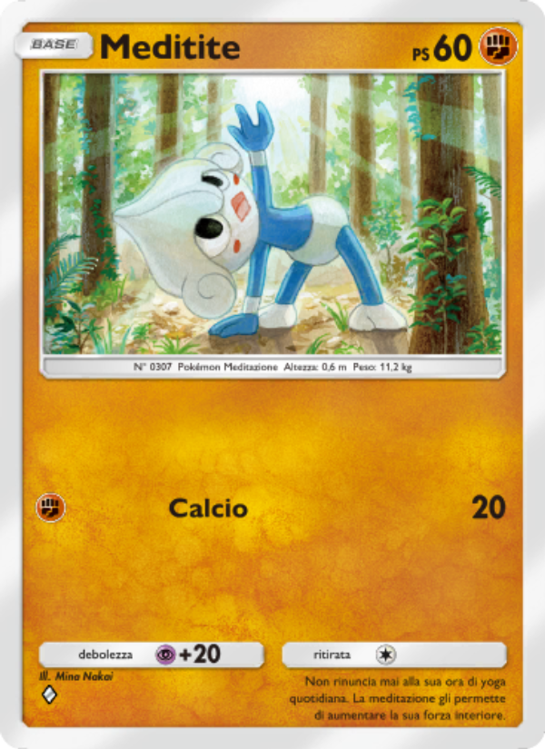 Meditite 043/96 — Triumphant Light (Italian Pokémon TCG card)