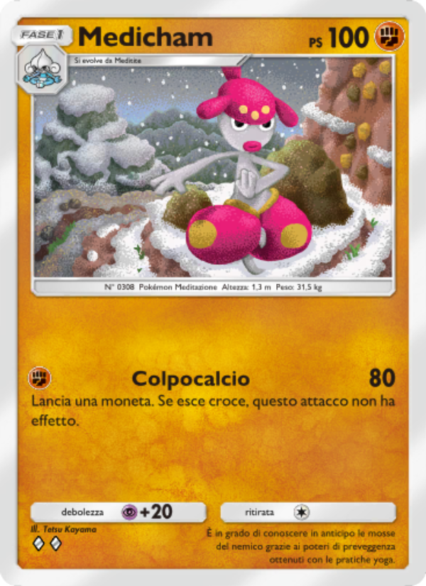 Medicham 044/96 — Triumphant Light (Italian Pokémon TCG card)