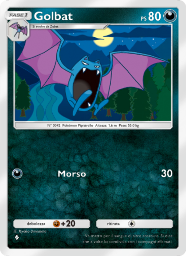 Golbat 049/96 — Triumphant Light (Italian Pokémon TCG card)