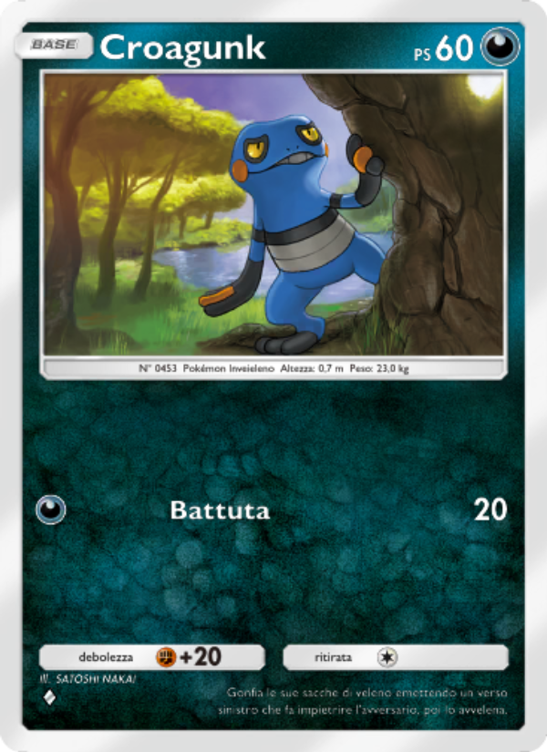 Croagunk 051/96 — Triumphant Light (Italian Pokémon TCG card)