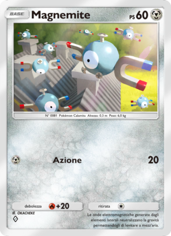 Magnemite 053/96 — Triumphant Light (Italian Pokémon TCG card)