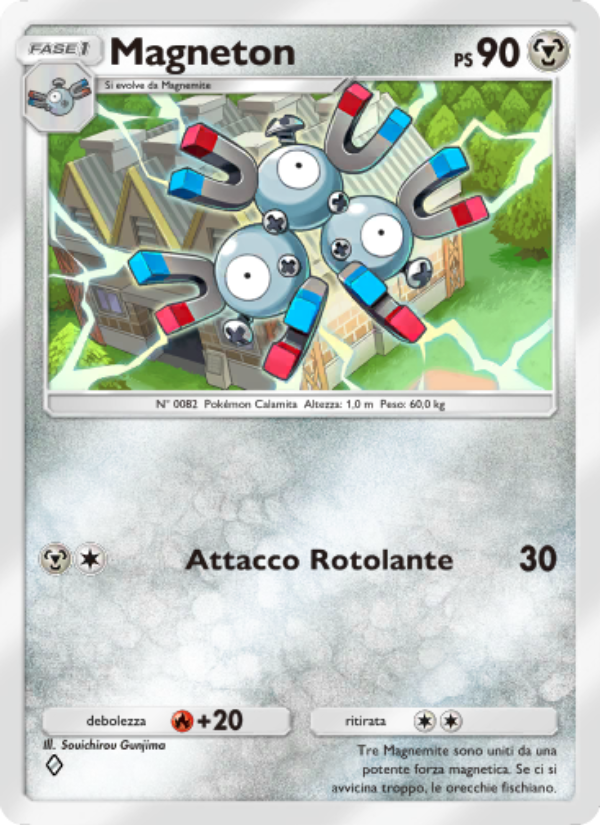 Magneton 054/96 — Triumphant Light (Italian Pokémon TCG card)