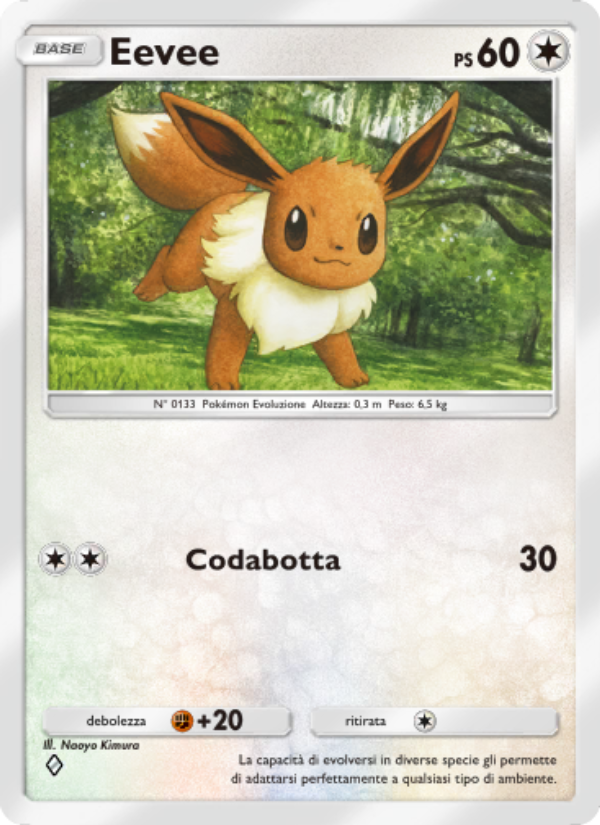 Eevee 062/96 — Triumphant Light (Italian Pokémon TCG card)
