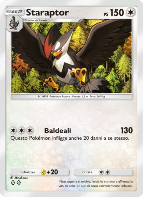Staraptor 068/96 — Triumphant Light (Italian Pokémon TCG card)