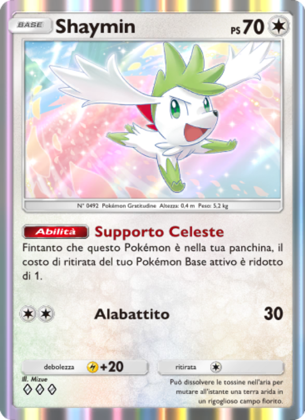 Shaymin 069/96 — Triumphant Light (Italian Pokémon TCG card)