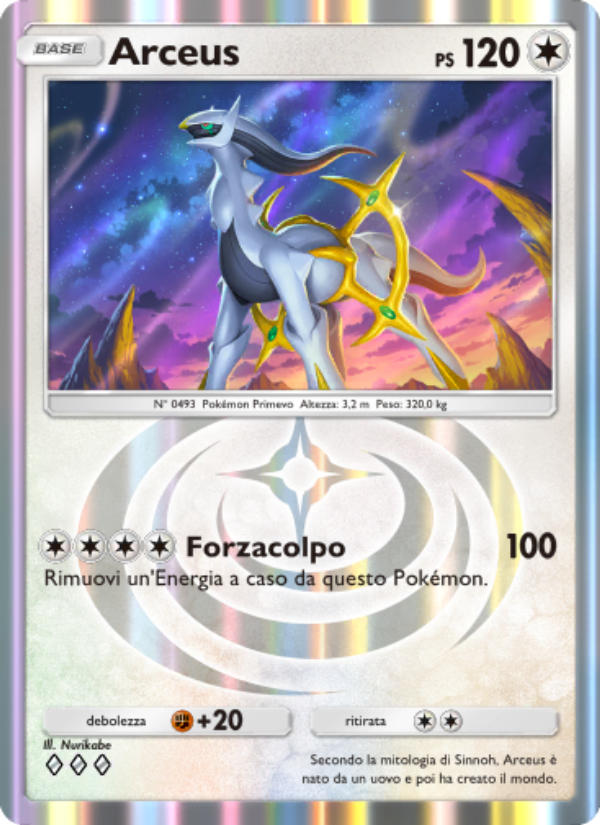 Arceus 070/96 — Triumphant Light (Italian Pokémon TCG card)