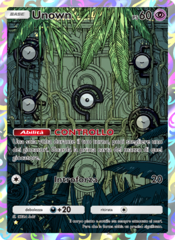 Unown 078/96 — Triumphant Light (Italian Pokémon TCG card)