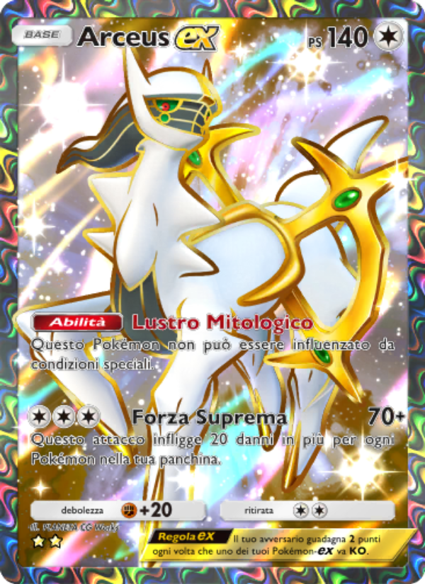 Arceus-ex 086/96 — Triumphant Light (Italian Pokémon TCG card)