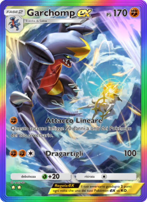 Garchomp-ex 093/96 — Triumphant Light (Italian Pokémon TCG card)
