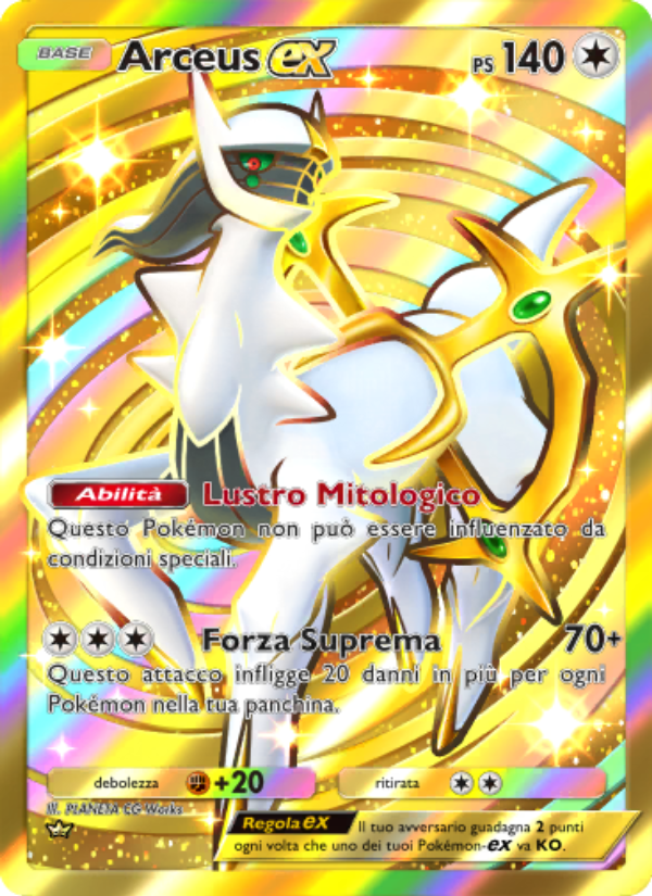 Arceus-ex 096/96 — Triumphant Light (Italian Pokémon TCG card)