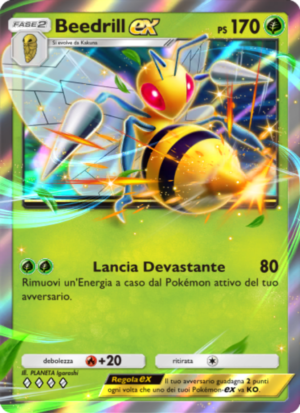 Beedrill-ex 003/111 — Shining Revelry (Italian Pokémon TCG card)
