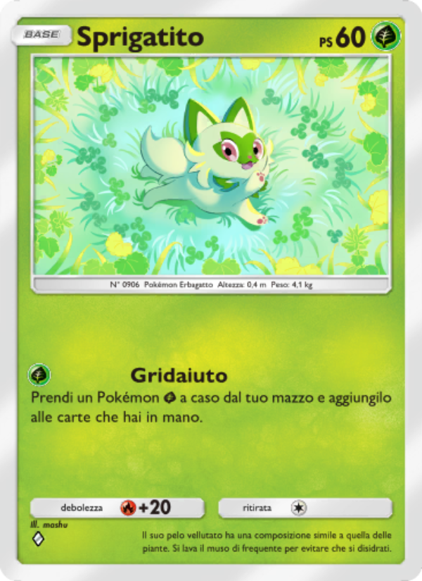 Sprigatito 005/111 — Shining Revelry (Italian Pokémon TCG card)