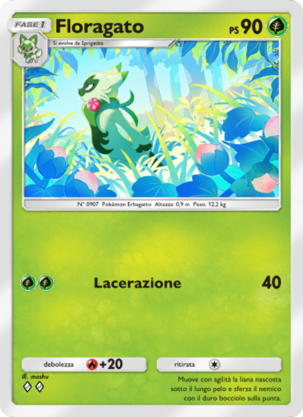 Floragato 006/111 — Shining Revelry (Italian Pokémon TCG card)