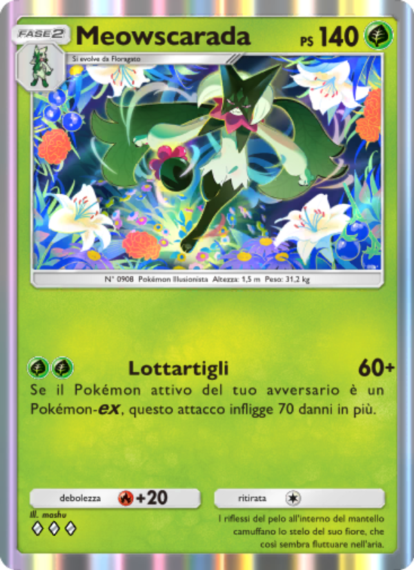 Meowscarada 007/111 — Shining Revelry (Italian Pokémon TCG card)